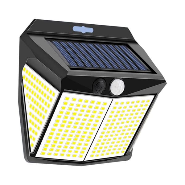INN Outdoor Solar Lamp 230 LED för utomhus med rörelsesensor IP65 Vattentät 3 lägen för trädgårdsvägg Energibesparing