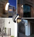 Miniatyrbild 4 av 4: INN Vägglampa 3 st IP65 Utomhusvägglampa 220W Människokroppssensor Vägglampa Landskapsljus för Corridor Garden C