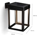 Miniatyrbild 2 av 3: Philips Lighting Camill 8720169263918 Vägglampa utomhus med rörelsedetektor 1,4 W varmvit svart