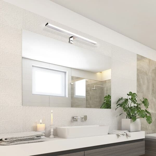 Applikationsbelysning för badrum Rabalux, 12W LED, IP44, design i krom, Levon