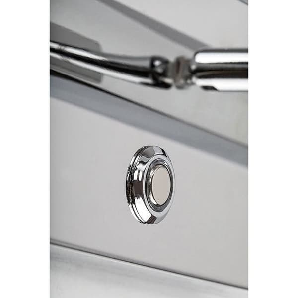 Inomhus skåplucka i aluminium med plastklass F Rabalux Turgon 20W - krom - 11x67x10 cm