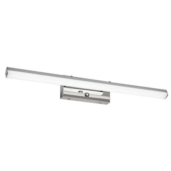 Inomhusarmatur i aluminium och plast klass F Rabalux Turgon 13W - krom - 11x53x10 cm