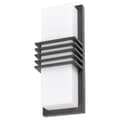 Miniatyrbild 1 av 3: Utomhus LED vägglampa integrerad Rabalux Rodez 12W 800lm 4000K IP44 - antracit - 12x30,5x8 cm