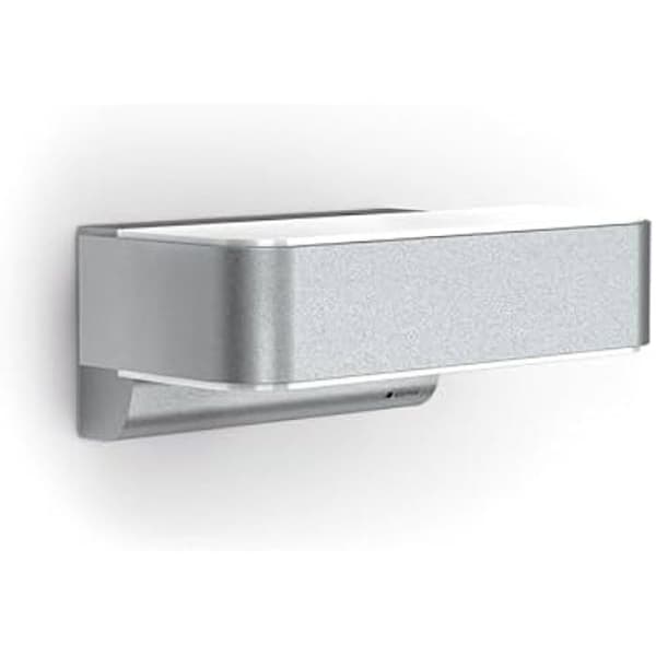 Steinel väggapplikation LED utomhus L 810 SC silver, smart utomhusbelysning, rörelsesensor 160° iHF, Up/Downlight,