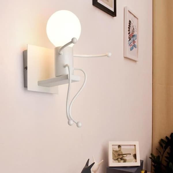 Vägglampa - Contemporary - E27 sockellampa - Vit - 60W