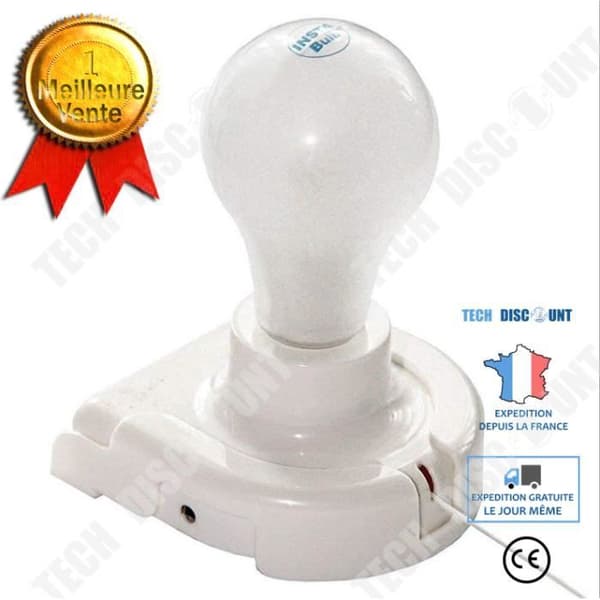 TD® Pull String Lights Skåp Light Wall Sconce 3LED Corridor Plast Nattlampa Utomhus Camping Tält Light