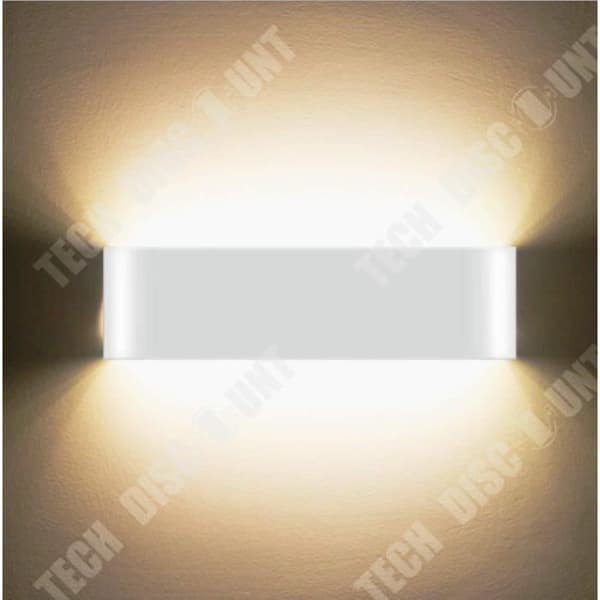TD® 12W LED Vägglampa 30CM 2800K Varm Vit Modern Vit Vägglampa Dekor för kök Sovrum Vardagsrum Hall Trapp Hotell