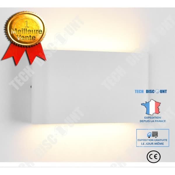 TD® 12W LED Vägglampa 30CM 2800K Varm Vit Modern Vit Vägglampa Dekor för kök Sovrum Vardagsrum Hall Trapp Hotell