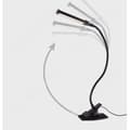Miniatyrbild 3 av 4: TD® Skrivbordslampa LED-touch-dimbar-flexibel-svart