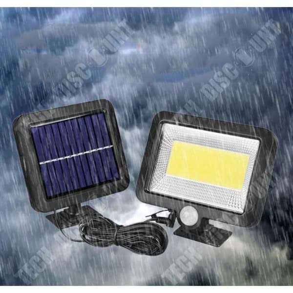 TD® 120 LED IP65 Vattentät COB Super Bright Solfångare Vägglampa Split Induktion Solar Light för utomhusträdgård