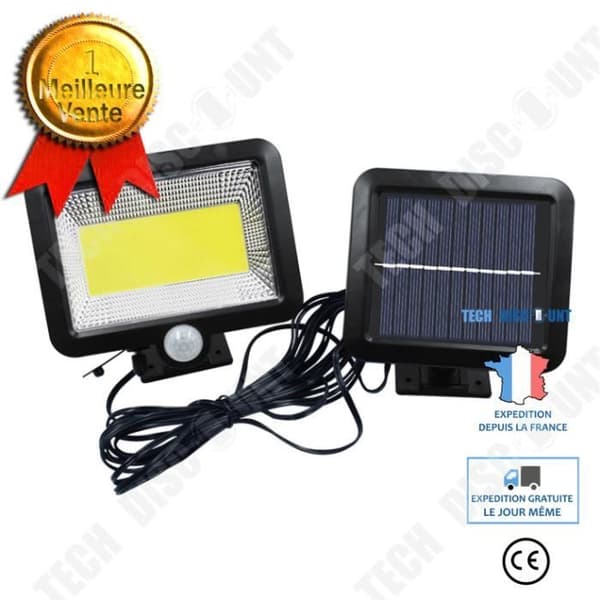 TD® 120 LED IP65 Vattentät COB Super Bright Solfångare Vägglampa Split Induktion Solar Light för utomhusträdgård