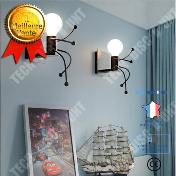 TD® Modern Vägglampa - Creative and Simple - Svart
