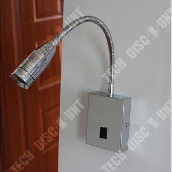 TD® PIPOFLEX vägglampa, silvergrå, 4W, 3000K