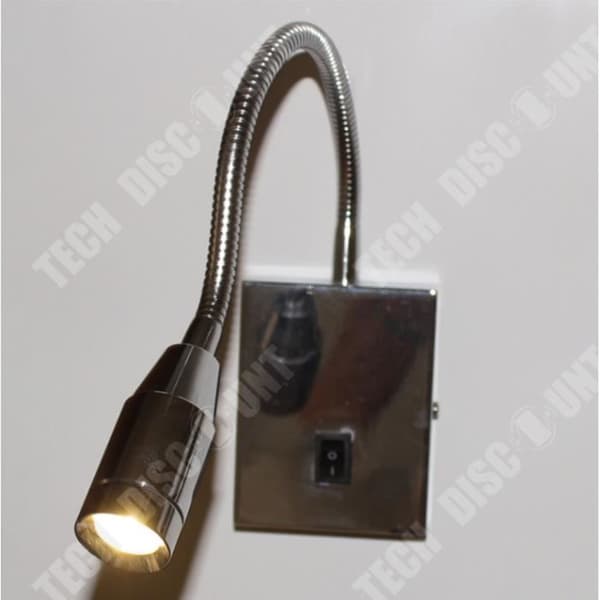 TD® PIPOFLEX vägglampa, silvergrå, 4W, 3000K