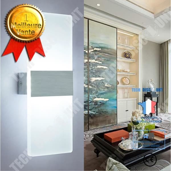 TD® Modern LED-lampa Vägglampa Inomhusväggbelysning Lampor för kökstrappa Sovrum varmvitt ljus (14*