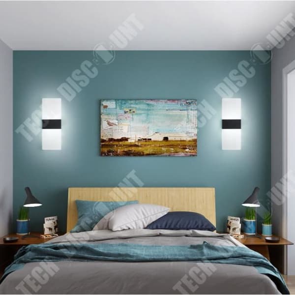 TD® Indoor LED Vägglampa 5W Akryl Vägglampa Modern Belysning för Vardagsrum Sovrum Trappa Hall | Vit