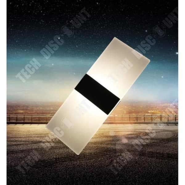 TD® Indoor LED Vägglampa 5W Akryl Vägglampa Modern Belysning för Vardagsrum Sovrum Trappa Hall | Vit