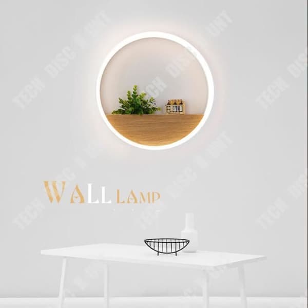 TD® rund vägglampa inomhus utomhus badrum sovrum led med barnuttag heminredning vardagsrum ljus design ej ch