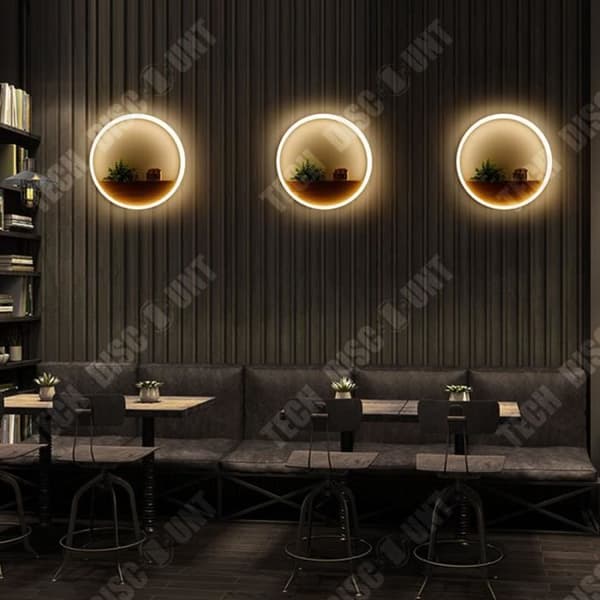 TD® rund vägglampa inomhus utomhus badrum sovrum led med barnuttag heminredning vardagsrum ljus design ej ch