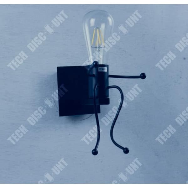 TD® Retro industriell stil smidesjärn vägglampa kreativ personlighet hall skurk robot vägglampa