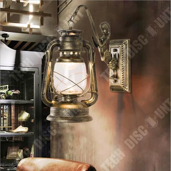 TD® Nostalgic Retro Restaurant Industriell stil Bondgård Gang Bar Kreativa lampor Antik fotogenlampa Hästlampa
