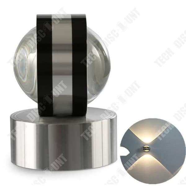TD® Sconce Bulb Vägglampa LED Crystal Dubbelsidig multifunktionell dekoration Halogen inomhusljus