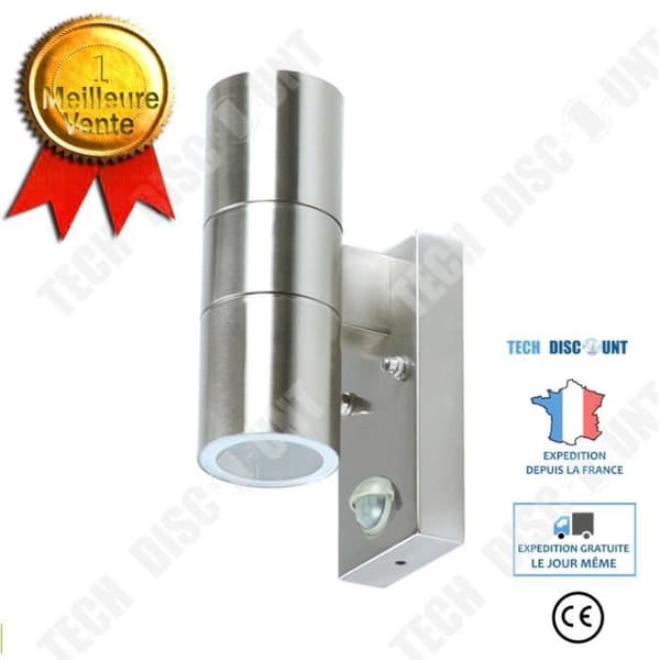 TD® Eglo vägglampa GU10-LED rostfritt stål 'STOCKHOLM...