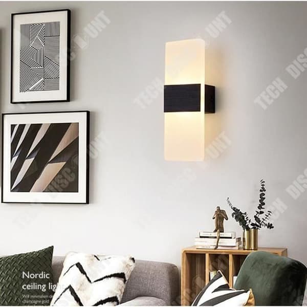 TD® Creative aluminium LED vägglampa PVC lampskärm balkong vägglampa villa LED vägglampa