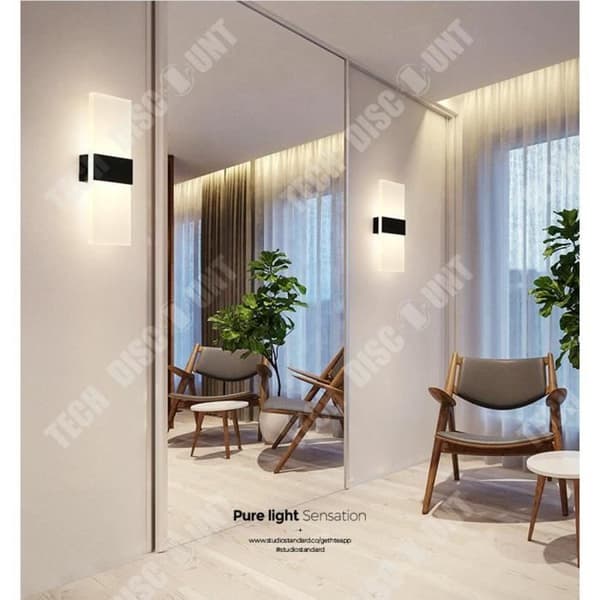 TD® Creative aluminium LED vägglampa PVC lampskärm balkong vägglampa villa LED vägglampa