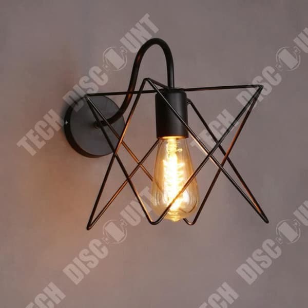 TD® Vintage Iron Cage Vägglampa Retro Loft Korridor Trapplampa Ljus Badrumslampetter vägglampa armatur