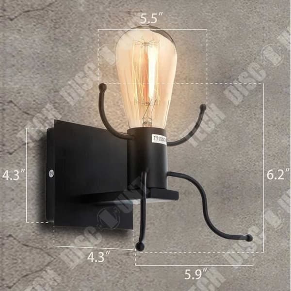 TD® 5 delar inomhus vägglampa Creative Retro Rustik Socket Art Dekorativ