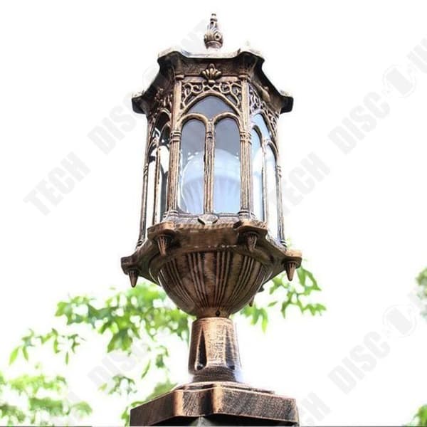 TD® Vägglampa Vintage Retro Aluminium Vattentät Utomhus Trädgård Terrass Belysning (utan glödlampa)