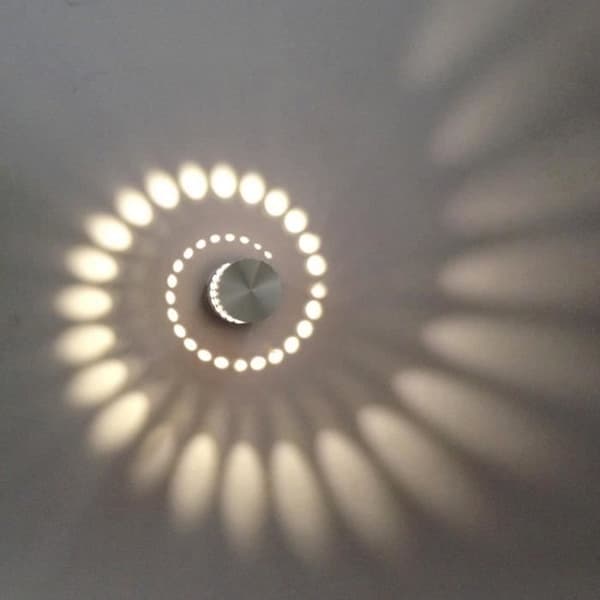 LED-vägglampa - TECH DISCOUNT - Set om 3 - Aluminium - Modern - Design