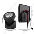 Miniatyrbild 2 av 4: TD® Utomhusbelysning Damm, Trädgårdsstrålkastare 18 LED Triple Head Solar Powered Lamp - Solar LED Lamp Outdoor Home