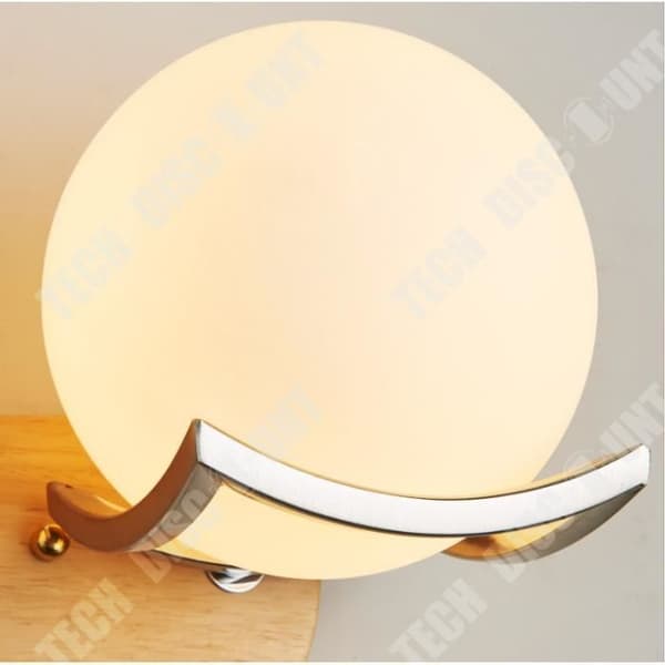 TD® LED inomhusvägglampa, metallfäste i rostfritt stål, modern sfärisk vägglampa för vardagsrum, sovrum, hall