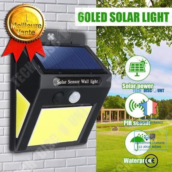 TD® 60 Led Solar Vägglampa Vägglampa Belysning Rörelsesensor Utomhus Trädgård - Infraröd Vattentät Solar Lighting Lampa