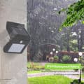 Miniatyrbild 4 av 4: TD® paket med 2 8 LED Solar Vägglampa Utomhus Solar Lamp Trådlös vattentät vägglampa för trädgård, uteplats, gård,