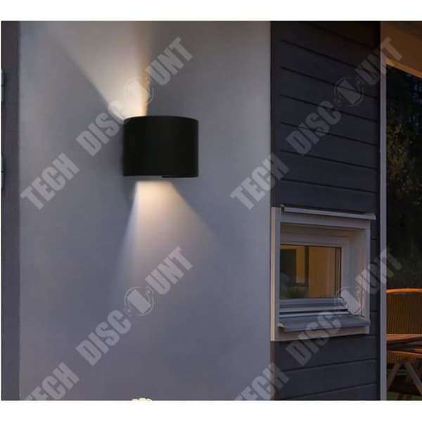 TD® Vägglampa ORBIS LED Up-Down Modern Design Vägglampa för Sovrum Vardagsrum Trappa Hall - Svart