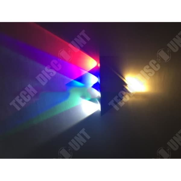 TD® Indoor LED Vägglampa - Triangel - Aluminium - 3W - Varmvit