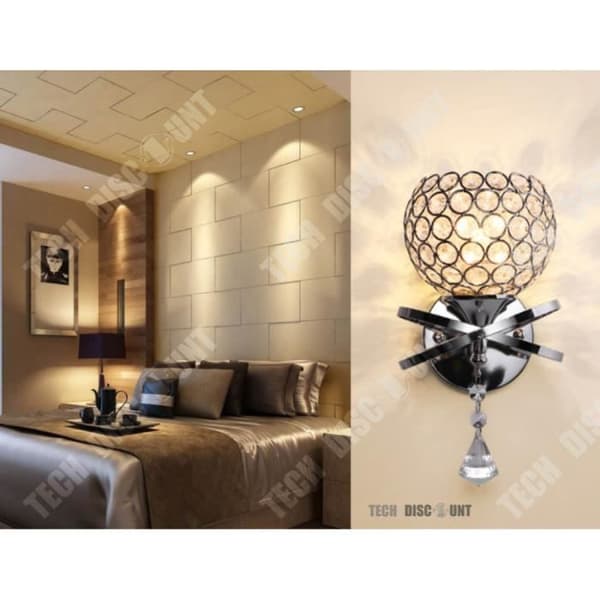 TD® Vägglampa vardagsrum kontor sovrum dekoration ljus E27 LED kristall hall belysning design skönhet lysa upp hem utomhus