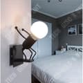 Miniatyrbild 4 av 4: TD® Modern Vägglampa - Creative and Simple - Svart