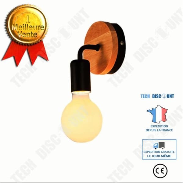 TD® Liten trä Vägglampa Modern Enkel Vit Vägglampa Industriell trälampa Vägglampor Heminredning
