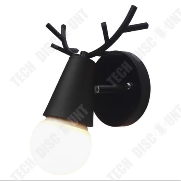 TD® Modern Retro vägglampa i trä, lämplig för barnrum, vardagsrum, nattduksbord, blå (utan E27-lampa)