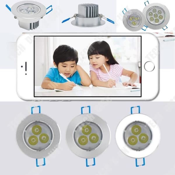 TD® Infälld vägglampa utomhus tak trappa led trådlös kontorsbelysning design nattlampa kullampa taklampa vit
