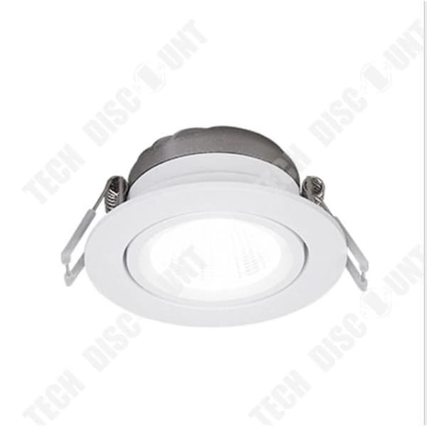 TD® KIT NEW TRIA LED rund vit 12W 3000K 38° strömförsörjning &amp; fjäderklämmor ingår Vit