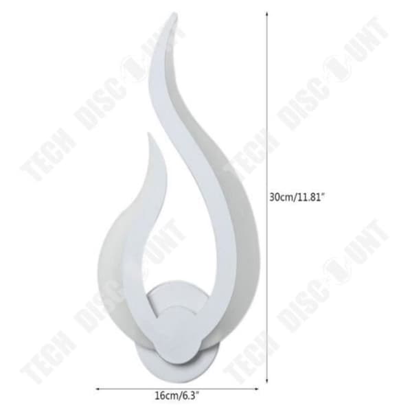 TD® 10W Flame Wall Sconce Indoor Warm White LED Vägglampa för barnrumsinredning, hall, vardagsrum Meg09578