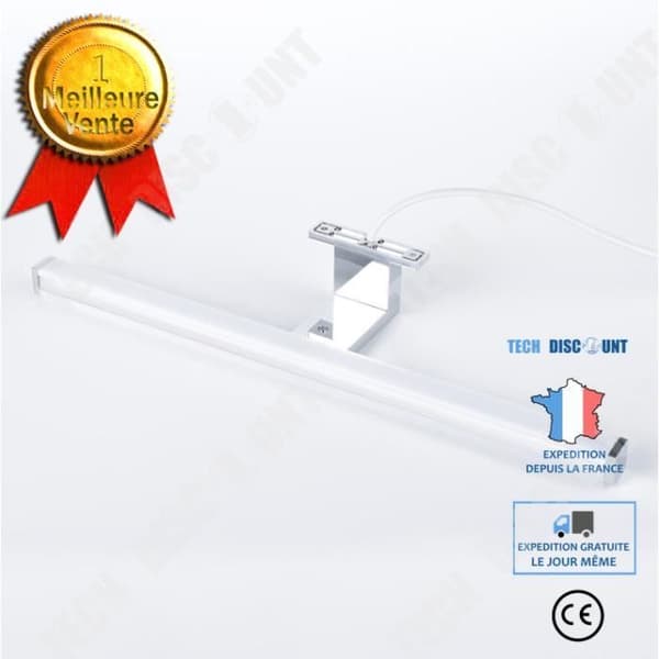 TD® TEMPSA 800LM 60CM Spegellampa Vägglampa Badrum 10W 4000K För Sminkskåp