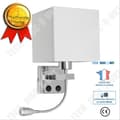 Miniatyrbild 1 av 4: TD® NEUFU Retro LED Vägglampa Tyg + Metall Vit Lin 17x17x13 (cm) Nattljus Korridorljus E27