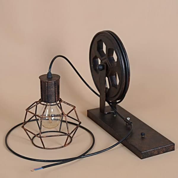TD® 1st Vägglampa Industribelysning Taklampa Vintage Metall utan glödlampa