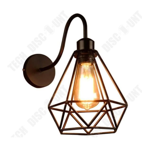 TD® 2 LED-vägglampor, retrovägglampa för sovrum, kreativ inomhusvägglampa för caférestaurang